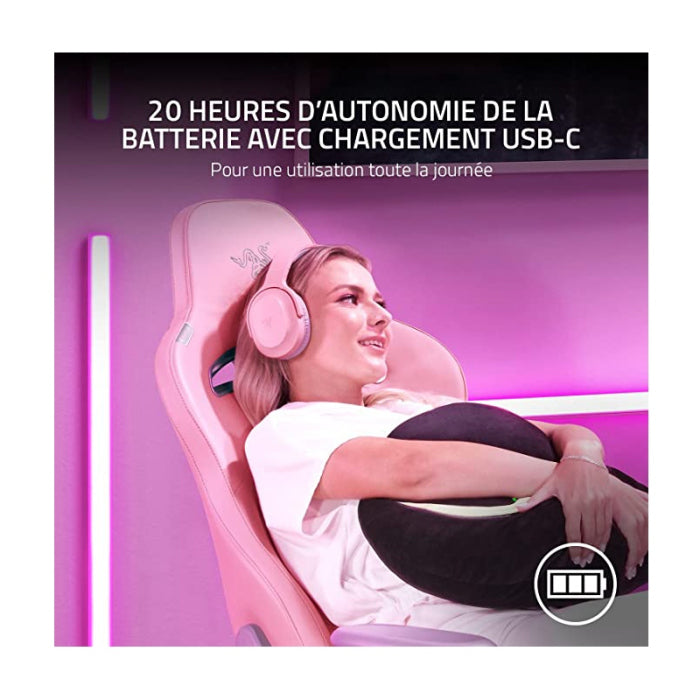 Razer Barracuda X Wireless/Wired Noise Cancellation Gaming Headset For PC,PS5,Xbox,Switch & Android- Quartz