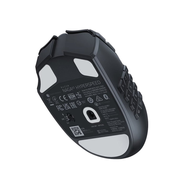 Razer Naga V2 Hyperspeed Ergonomic Wireless Mmo Gaming Mouse - Black