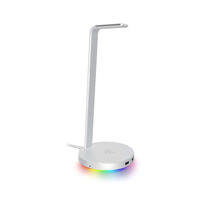 Razer Base Station V2 Chroma Gaming Headset Stand USB Hub - Mercury White