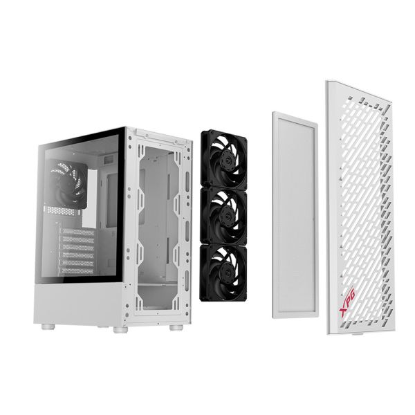 XPG VALOR AIR Mid Tower Chassis PC Case - White