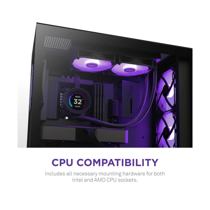 NZXT Kraken Elite 240 RGB 240mm Liquid Cooler With LCD Display - Black