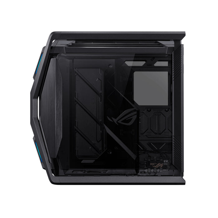 Asus Hyperion GR701 Full Tower E-ATX Gaming Case, 2-Sides Tempered Glass, 420mm dual radiator support, 4x 140mm Fans Pre-installed, Metal GPU holder, ARGB fan hub, 60W fast charging