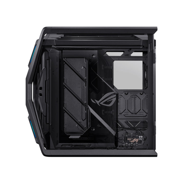 Asus Hyperion GR701 Full Tower E-ATX Gaming Case, 2-Sides Tempered Glass, 420mm dual radiator support, 4x 140mm Fans Pre-installed, Metal GPU holder, ARGB fan hub, 60W fast charging