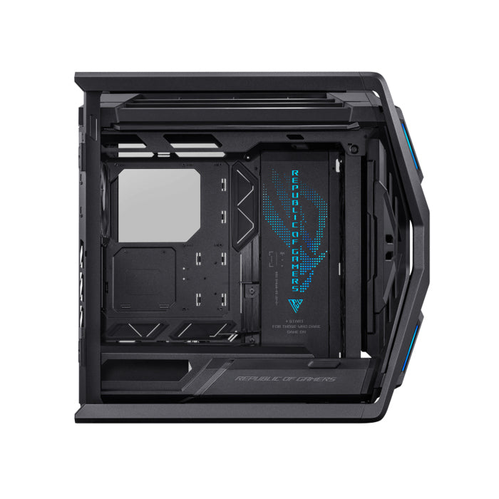 Asus Hyperion GR701 Full Tower E-ATX Gaming Case, 2-Sides Tempered Glass, 420mm dual radiator support, 4x 140mm Fans Pre-installed, Metal GPU holder, ARGB fan hub, 60W fast charging