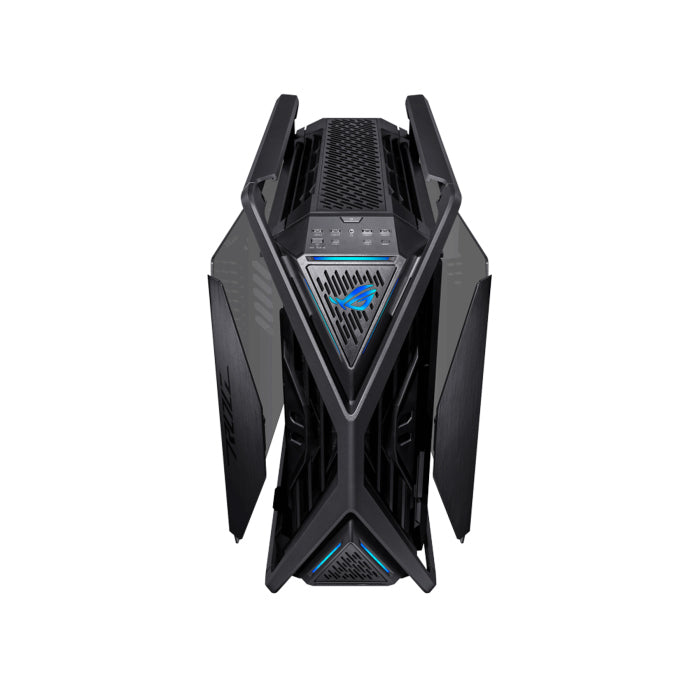 Asus Hyperion GR701 Full Tower E-ATX Gaming Case, 2-Sides Tempered Glass, 420mm dual radiator support, 4x 140mm Fans Pre-installed, Metal GPU holder, ARGB fan hub, 60W fast charging