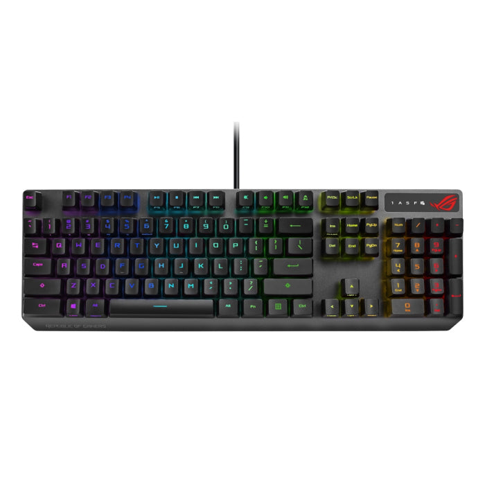 Asus XA05 ROG Strix Scope RX RED Optical Mechanical Switch RGB Wired Gaming Keyboard, Arabic, Black