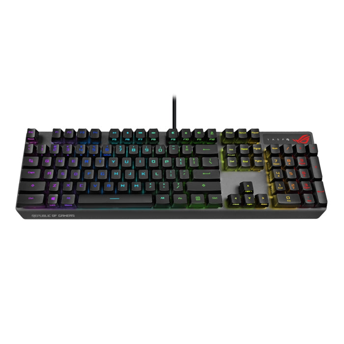 Asus XA05 ROG Strix Scope RX RED Optical Mechanical Switch RGB Wired Gaming Keyboard, Arabic, Black