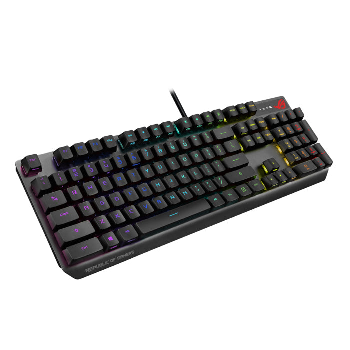 Asus XA05 ROG Strix Scope RX RED Optical Mechanical Switch RGB Wired Gaming Keyboard, Arabic, Black