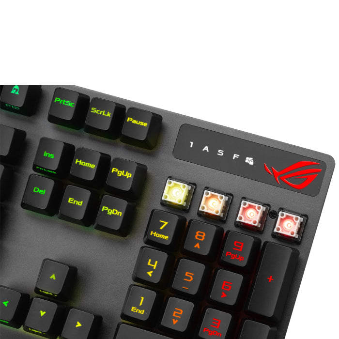 Asus XA05 ROG Strix Scope RX RED Optical Mechanical Switch RGB Wired Gaming Keyboard, Arabic, Black