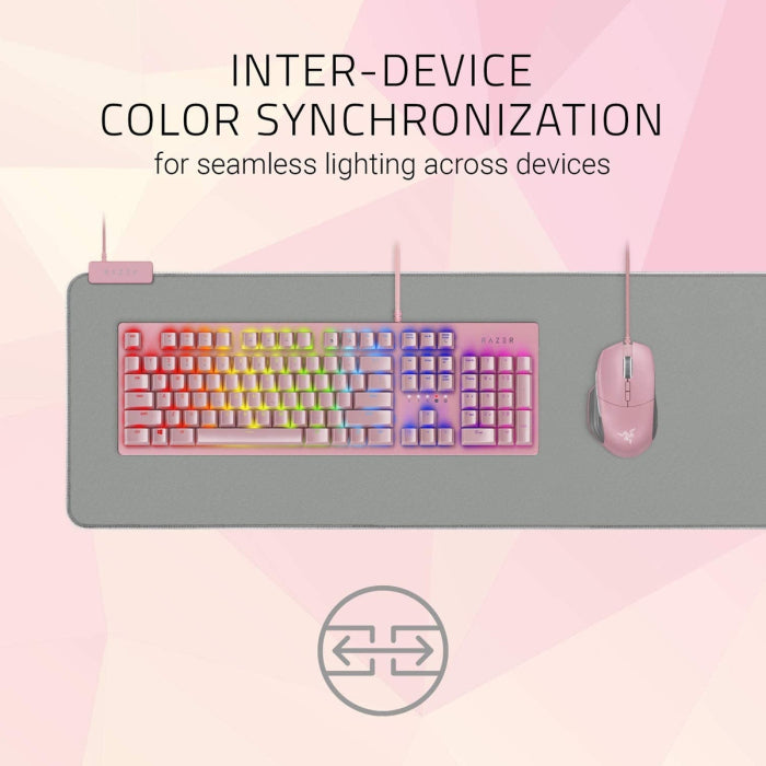 Razer Goliathus Extended Chroma Quartz Oversized Soft Gaming MouseMat - Pink
