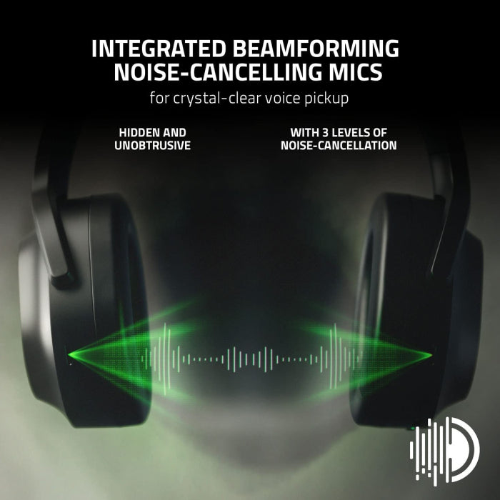 Razer Barracuda Pro Bluetooth Wireless Gaming Headset With Hybrid ANC For PC Playstation Android Mobile - Black