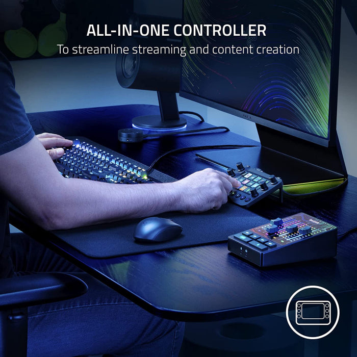 Razer Stream Controller, All-in-one Control Deck for Streaming - Black
