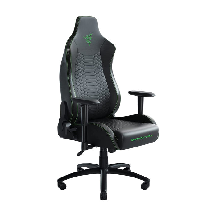 Razer Iskur X Ergonomic Multi-Layered Synthetic Leather Gaming Chair Metal & Plywood Frame Black/Green