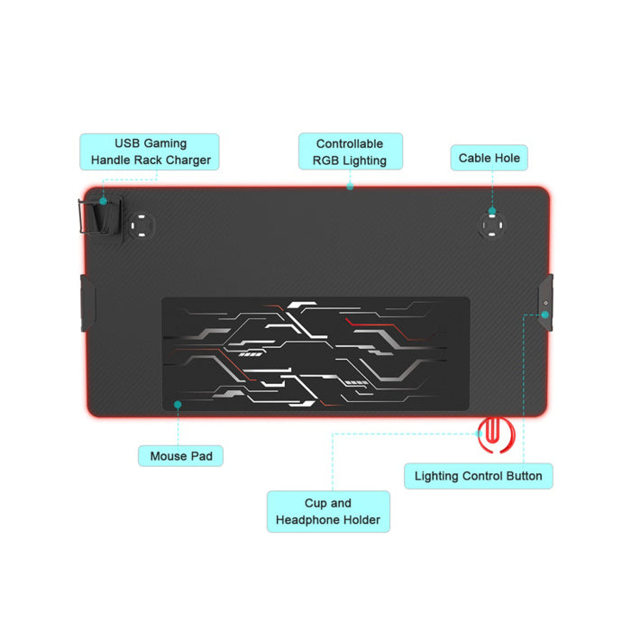 Twisted Minds GT04 X Shaped RGB Gaming Desk