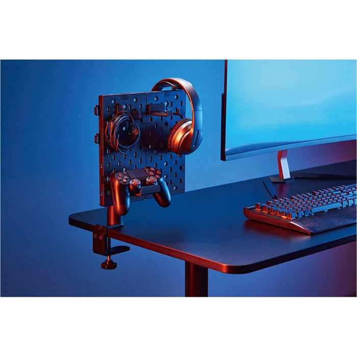 Twisted Minds Desk Mounted Pegboard Holder For Headphone & Controller