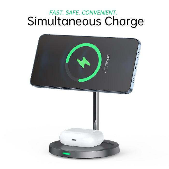 Choetech 2 in 1 Magleap Charger + 20W Charger - Grey&Silver