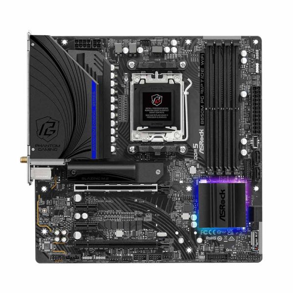 ASRock B650M PG Riptide WiFi - AMD Ryzen 7000 Series Processors - Motherboard
