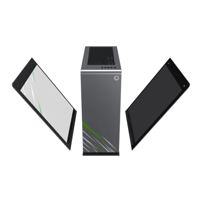 GameMax VEGA Pro Full Tower Tempered Glass Side Panel Case With 1 ARGB Fans - Grey