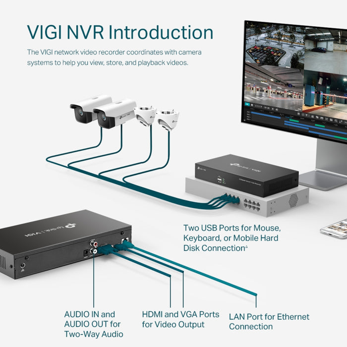 TP-Link VIGI 8 Channel Network Video Recorder