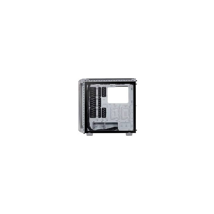 XPG BATTLECRUISER Super Mid-Tower 4-Side Tempered Glass Case with 4 RGB Fans - White