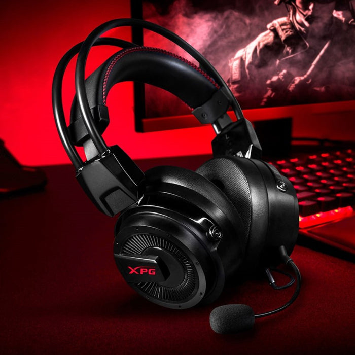 XPG Precog Analog Virtual 7.1 Surround Sound Gaming Headset With Hi-Fidelity Dual Drivers