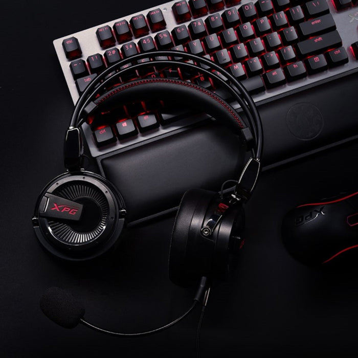 XPG Precog Analog Virtual 7.1 Surround Sound Gaming Headset With Hi-Fidelity Dual Drivers
