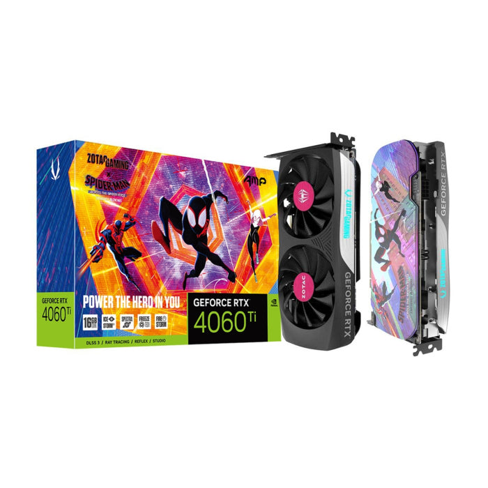 Zotac Gaming X GeForce RTX 4060 Ti AMP Spider Man 16GB GDDR6 Graphics Card