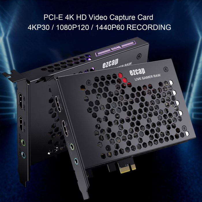 EZCap324B Live Gamer RAW PCIe 4K Video Capture Card