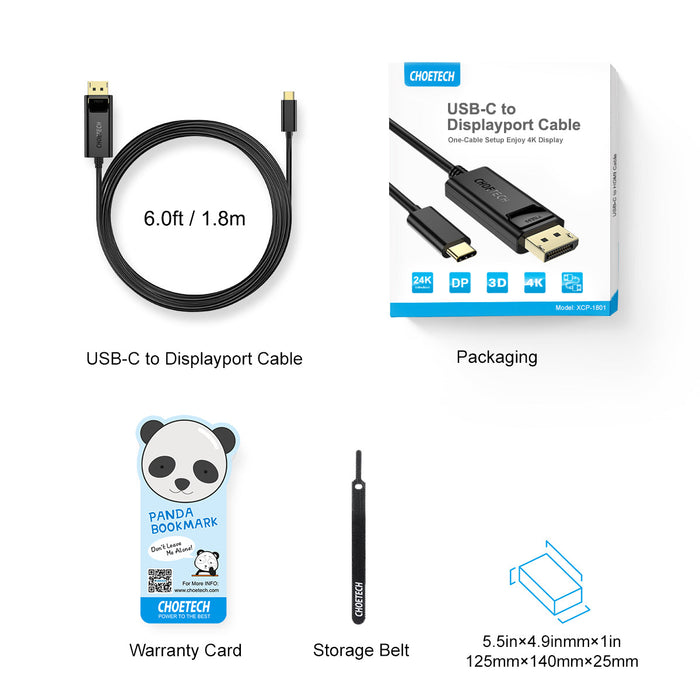 USB-C to DP Cable