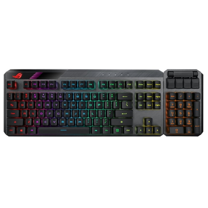 Asus Rog Strix Claymore II Wireless/Wired Mechanical TKL Gaming Keyboard ROG RX Red Switch (Arabic)