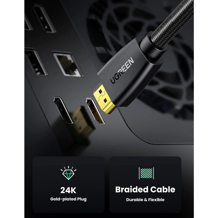UGreen HDMI Male to Male Cable 1m - Black