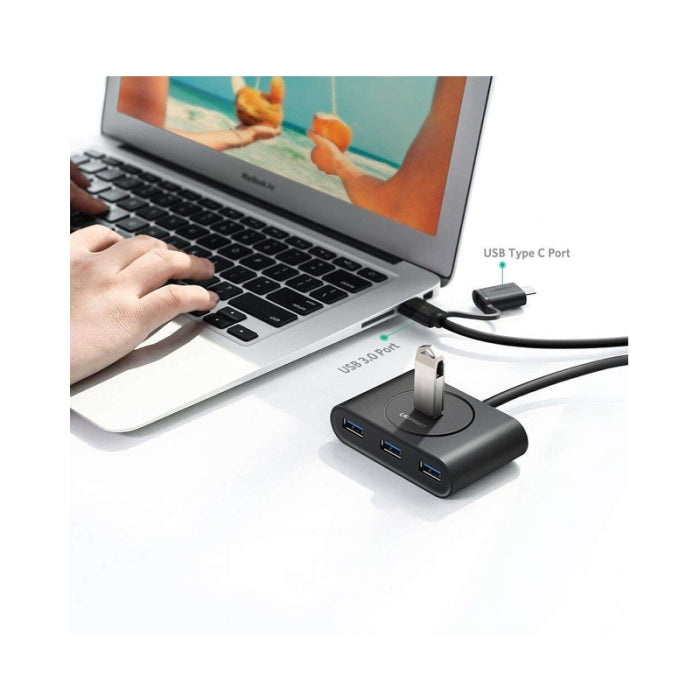 UGreen 2-in-1 USB-C + USB 3.0 4 Port Hub