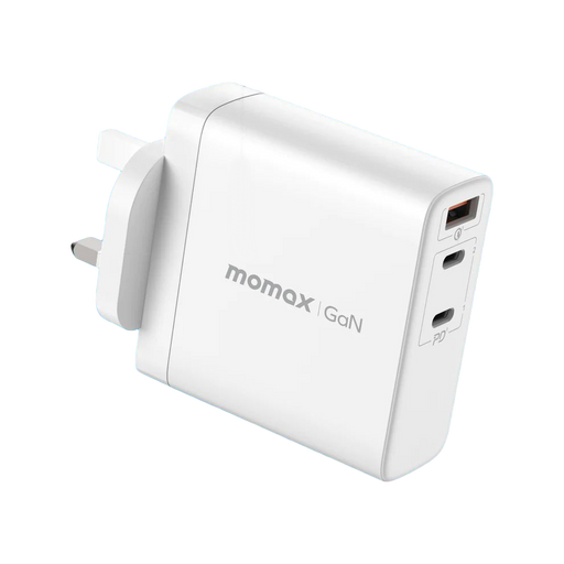 Momax ONEPlug 140W 3-Port GaN Charger (UK) (White) UM27UKW