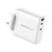 Momax ONEPlug 140W 3-Port GaN Charger (UK) (White) UM27UKW