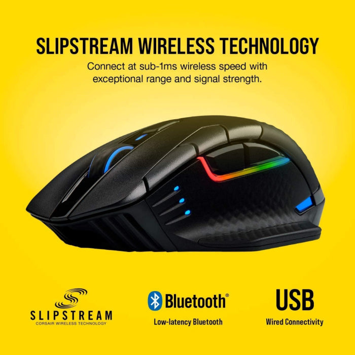 Corsair Dark Core RGB Pro SE Wireless FPS/MOBA 18,000 DPI Gaming Mouse with Slipstream Technology
