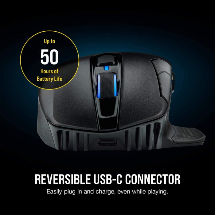 Corsair Dark Core RGB Pro SE Wireless FPS/MOBA 18,000 DPI Gaming Mouse with Slipstream Technology