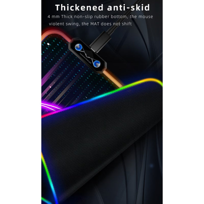 GAMEON LED Luminous Gaming Mousepad With RGB Lighting (900x400x3mm) - PUBG Edition