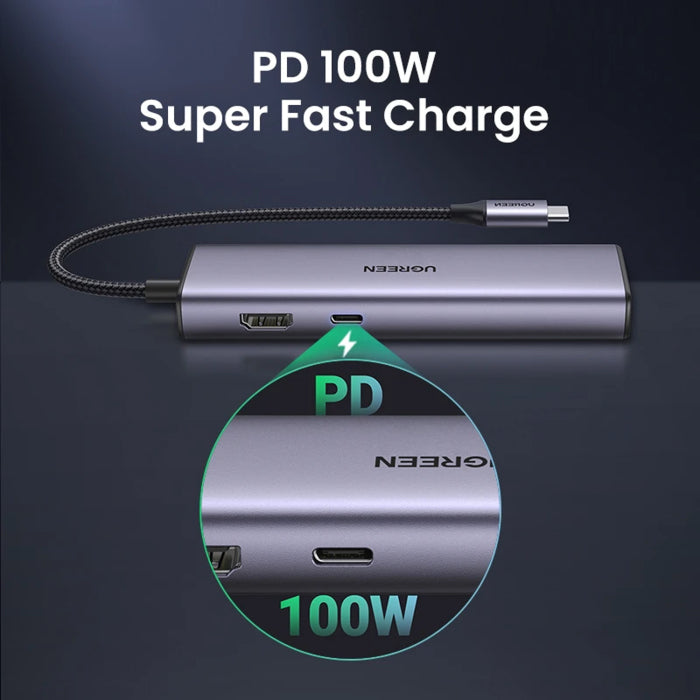 UGreen USB-C 7-in-1 Multifunction Adapter 4K@30Hz