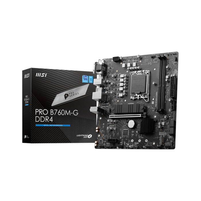 MSI Intel PRO B760M-G mATX, LGA1700, DDR4 Motherboard