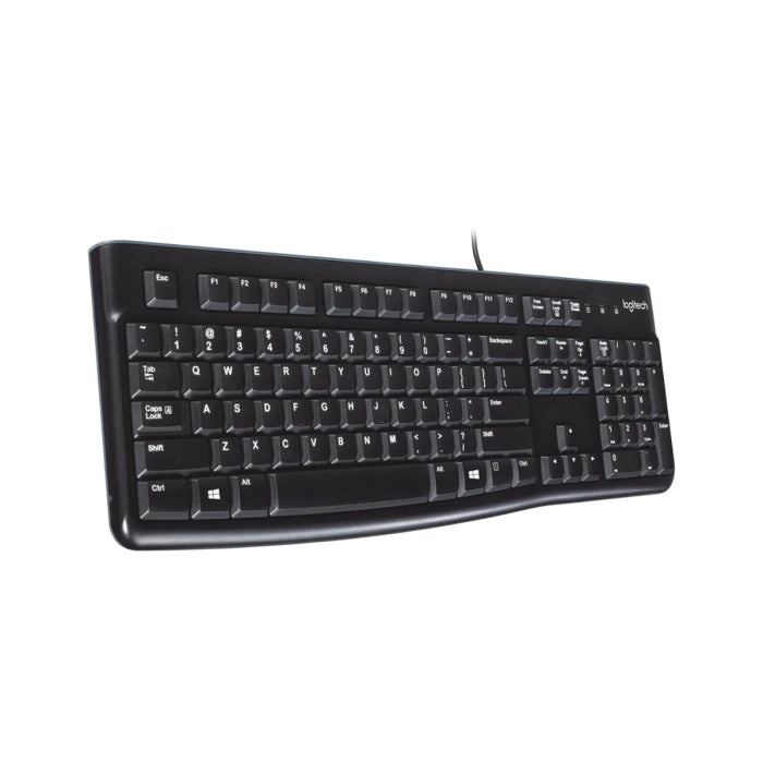 Logitech K120 Wired USB Keyboard – Black