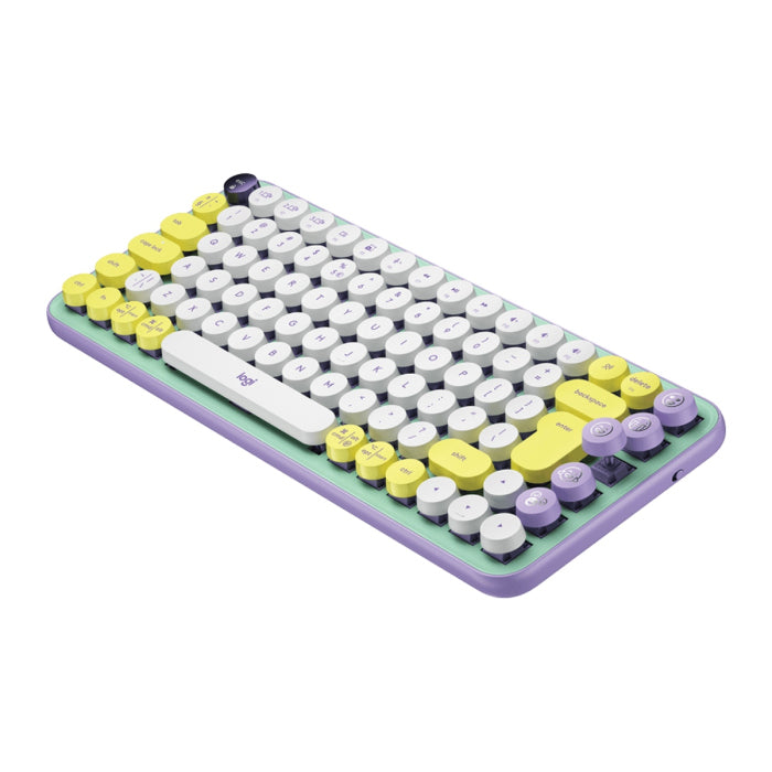 Logitech Pop Keys Wireless Mechanical Keyboard - Green/White