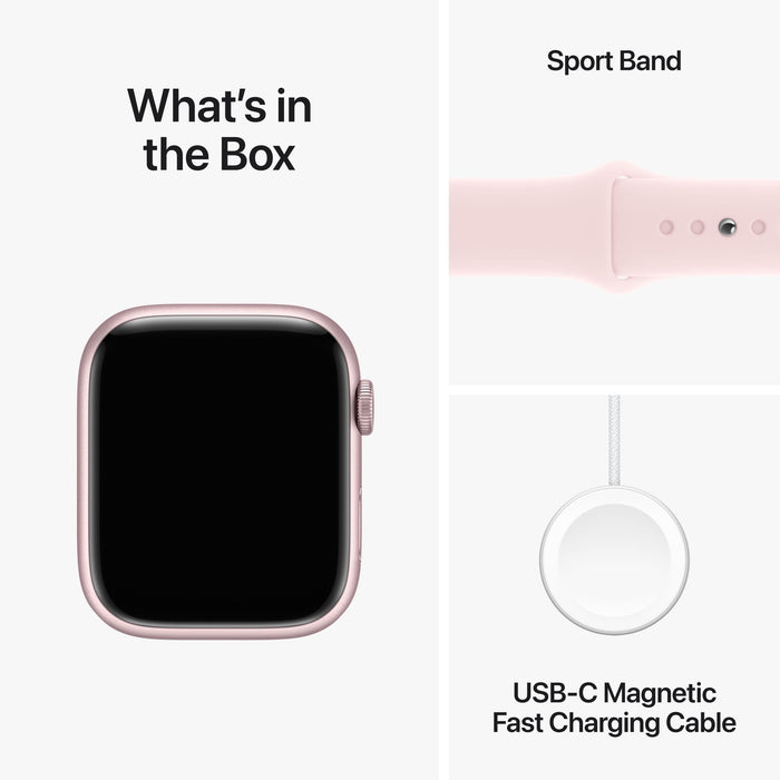 Watch Series 9 GPS 41mm Pink Aluminium Case with Light Pink Sport Band S/M