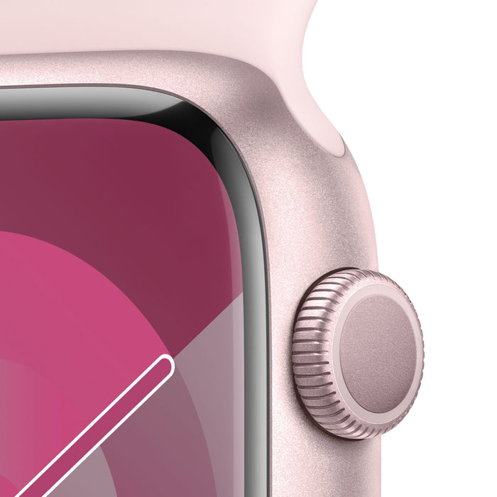 Watch Series 9 GPS 41mm Pink Aluminium Case with Light Pink Sport Band S/M