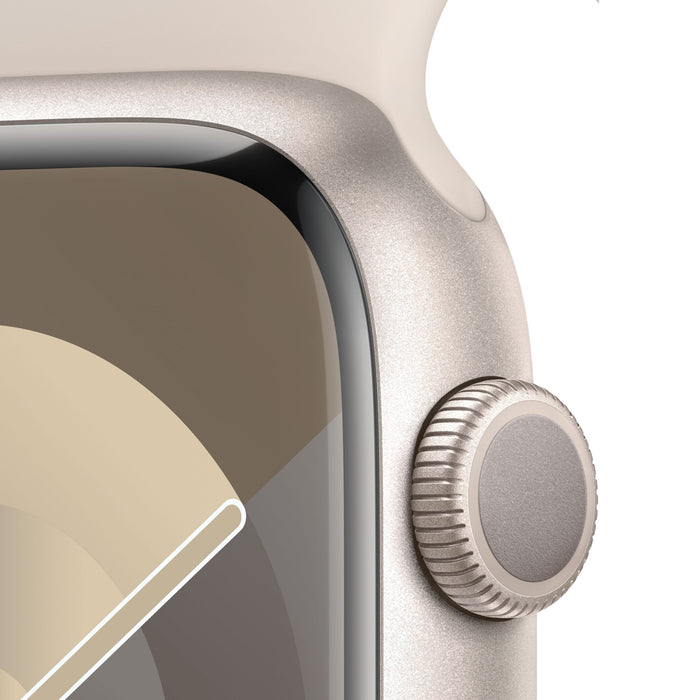 Watch Series 9 GPS 45mm Starlight Aluminium Case with Starlight Sport Band S/M