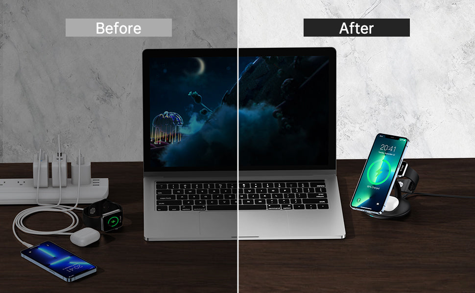 Choetech 3 IN 1 Magsafe charger