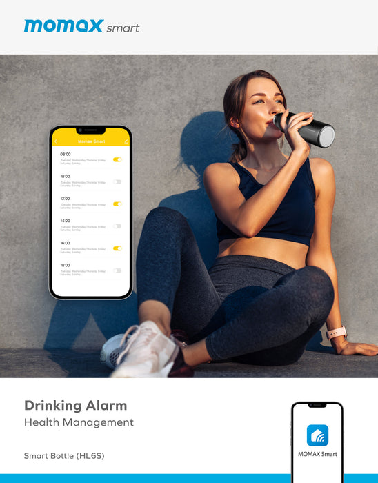 Smart Bottle IoT Thermal Drinkware (HL6S) Black HL6SD