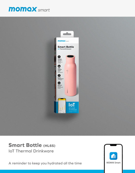 Smart Bottle IoT Thermal Drinkware (HL6S) Black HL6SD