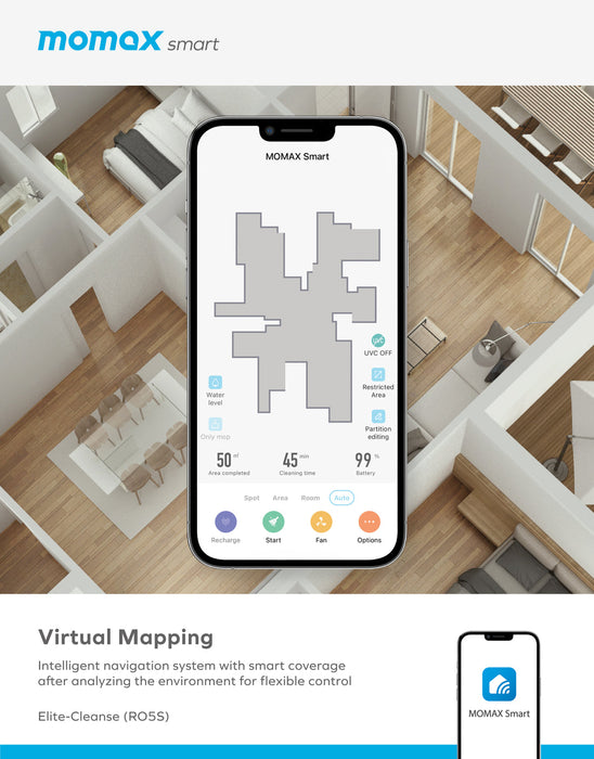 Elite Cleanse IoT UV-C Vacuum Robot (RO5S) RO5SUKD