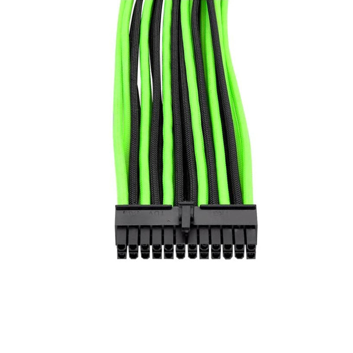 Thermaltake TtMod Sleeve Extension Power Supply Cable Kit - Green/Black