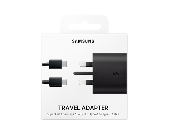 Super Fast Travel Adapter (25 W) without cable Black